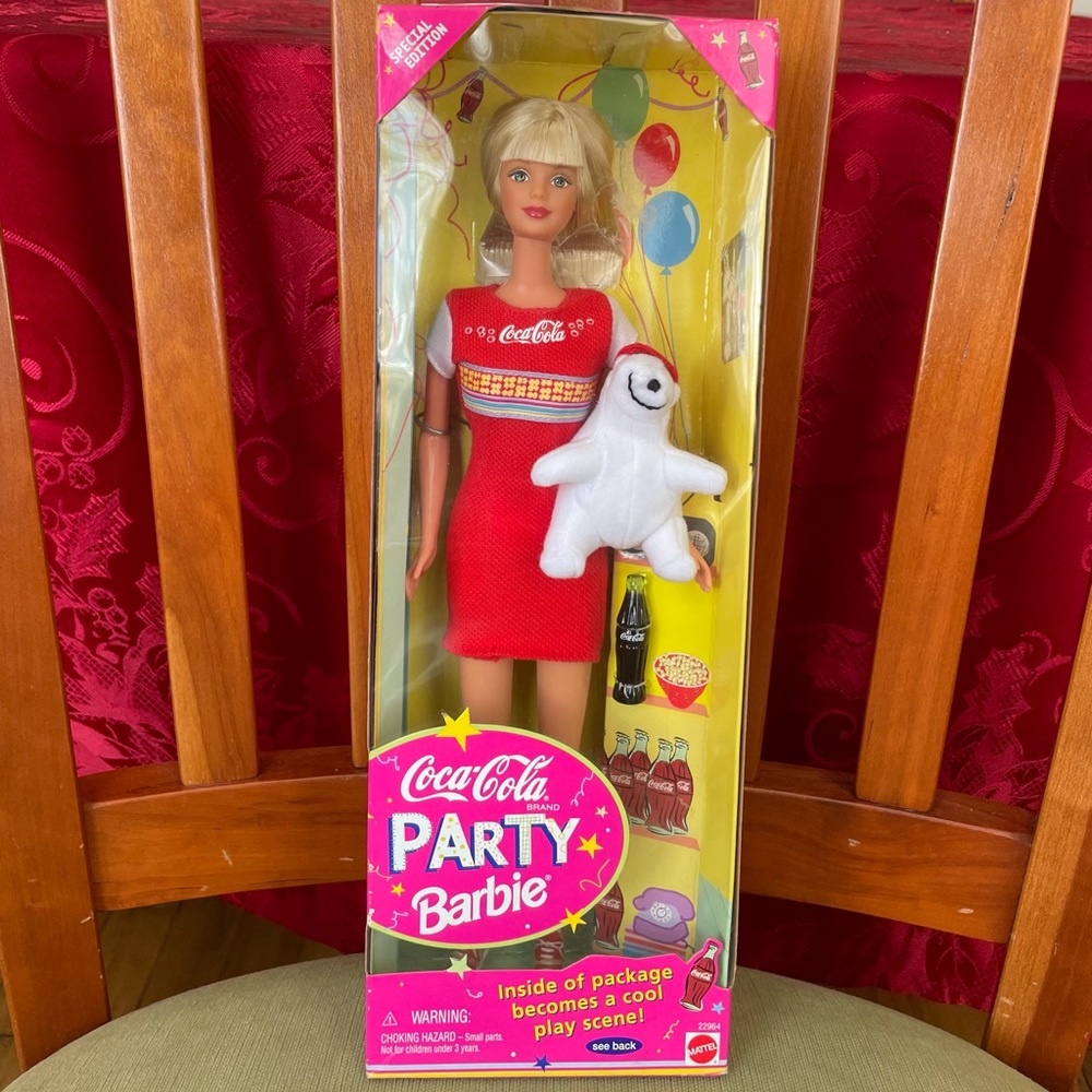 Coca-Cola Party Barbie - New in Box - 1998